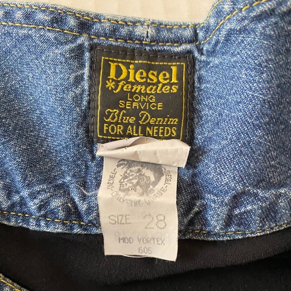 VINTAGE RARE Y2K Diesel Low Waist Mini Skirt Size 28 - Picture 8 of 8